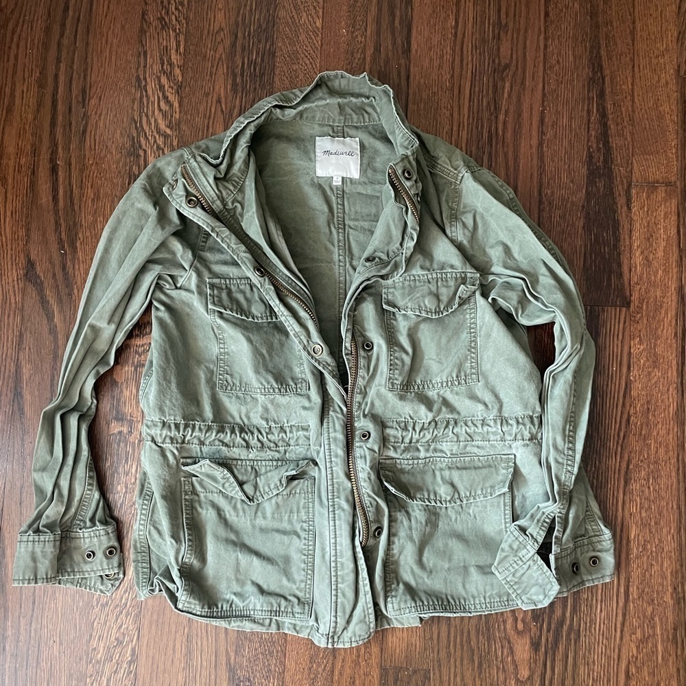 Madewell army green jacket